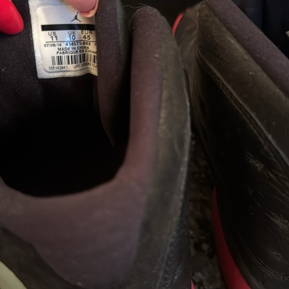 Air Jordan retro 13 Dirty bred Red black cat playoffs Sneakers EUC 10.5 - Picture 7 of 17